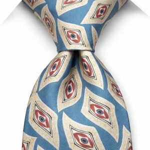 Vintage Christian Dior Monsieur Neck Tie Silk Teal Blue Length 57.5" Width 3.5"
